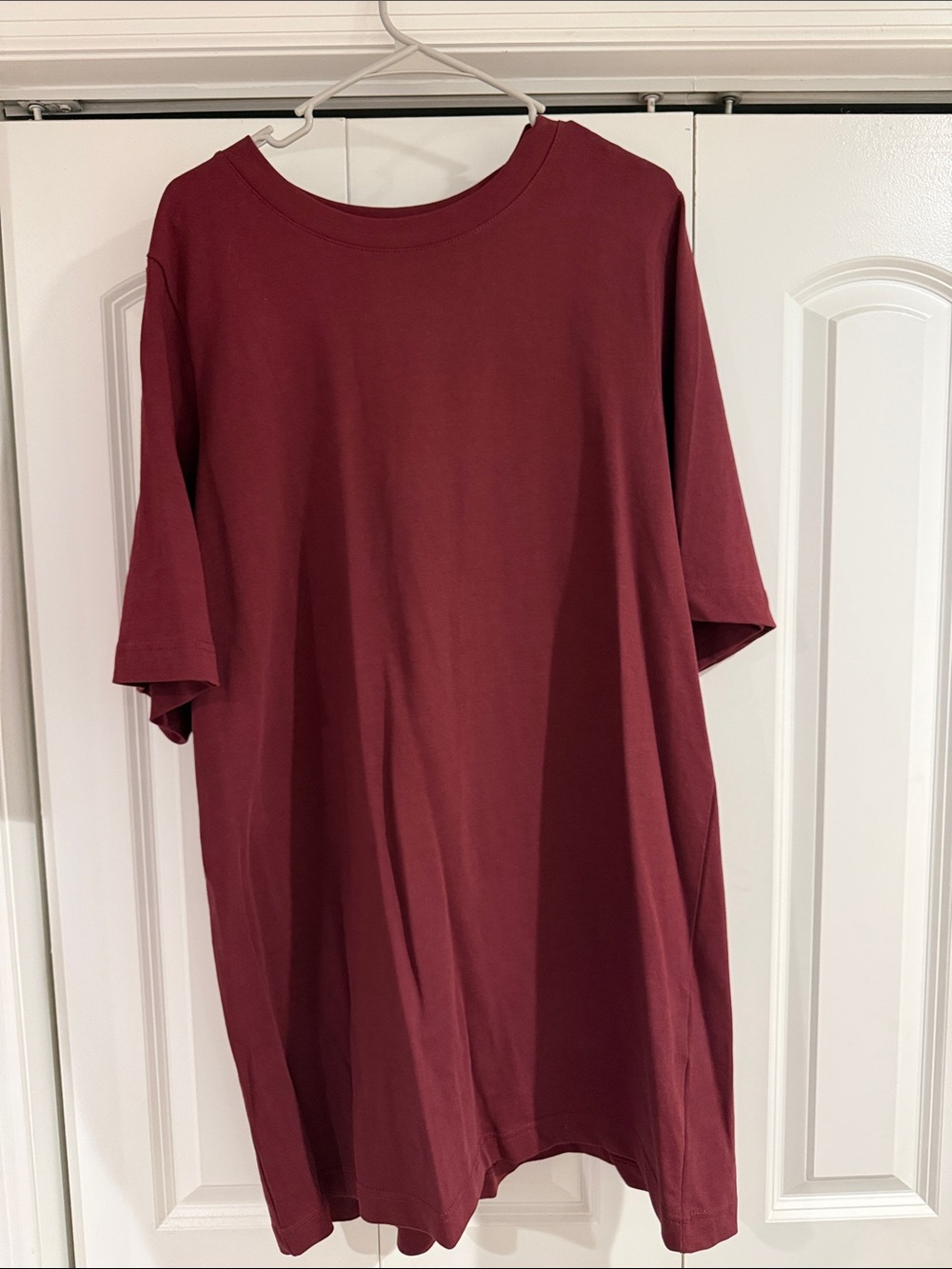 Women’s t-shirt dress — Burgundy